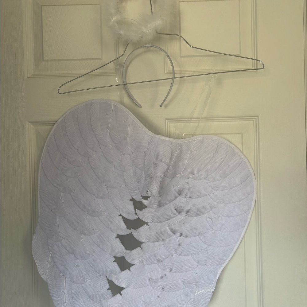 Spirit White Costume Wings and Halo